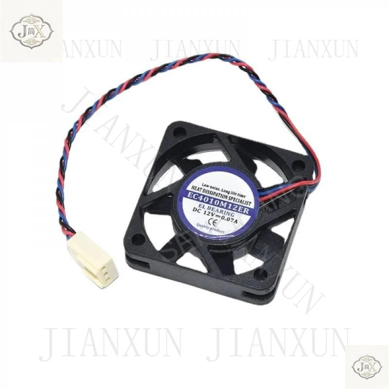 Test OK New For EC4010M12ER DC 12V 0.07A 3 Lines Square Cooling Fan