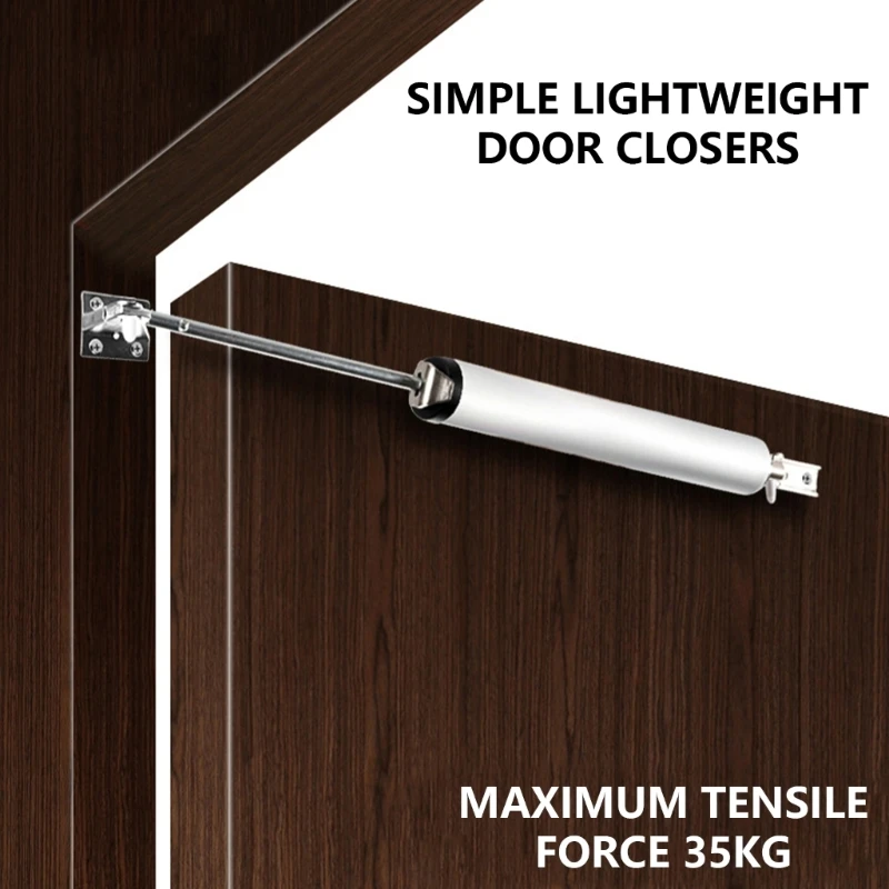 A1W1 Easy Installion Plate Pneumatics Door Closers 90 Degree Open Designs