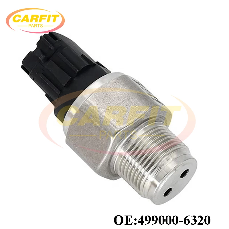 High Quality New OEM 499000-6320 4990006320 Fuel Rail Pressure Sensor For Toyota Isuzu MAN Cummins Ford VW Auto Parts