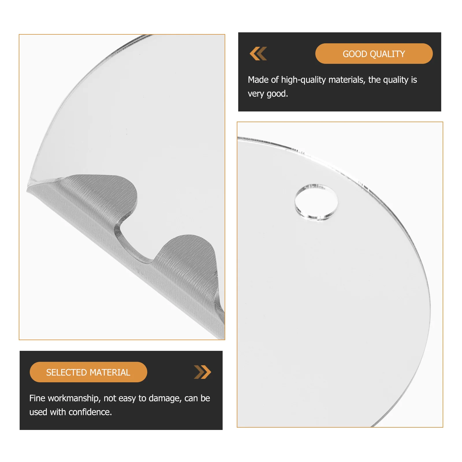 1세트 안티포그 거울 프리미엄 소재 내구성이 뛰어난 오래 지속되는 욕실 메이크업 깨지지 않는 실용적인 안티포그 거울