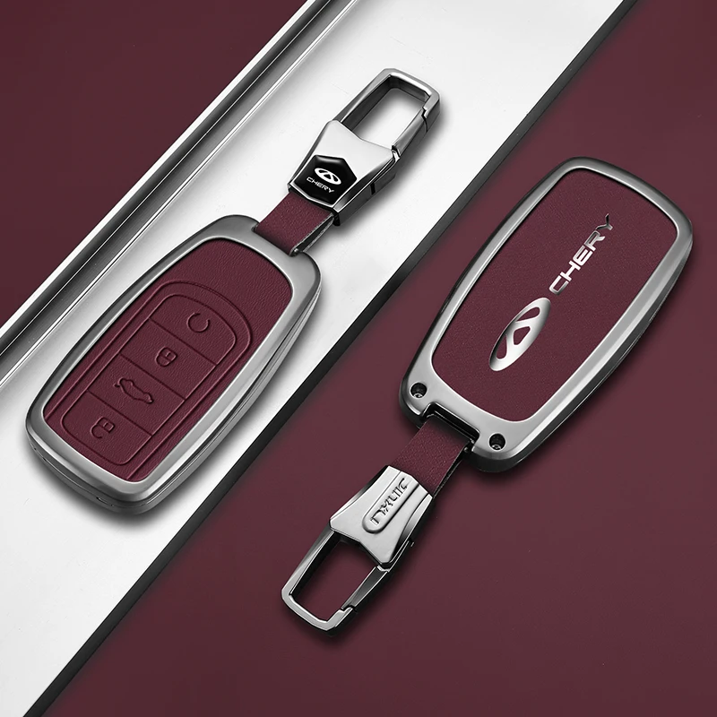 Zinc Alloy Car Key Fob Case For 2026 Chery Tiggo 8 Pro Tiggo 8 Plus Tiggo 7 Plus Tiggo 5X 9X Arrizo 8 Arrizo 5 Auto Accessories