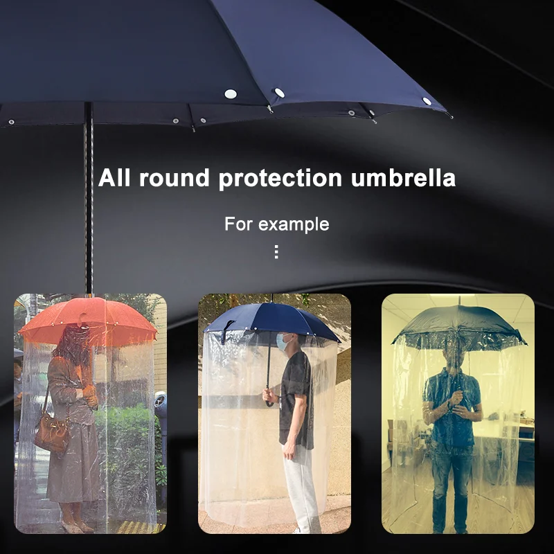 Really cool clear long full body umbrella dome umbrella that covers your body for sale