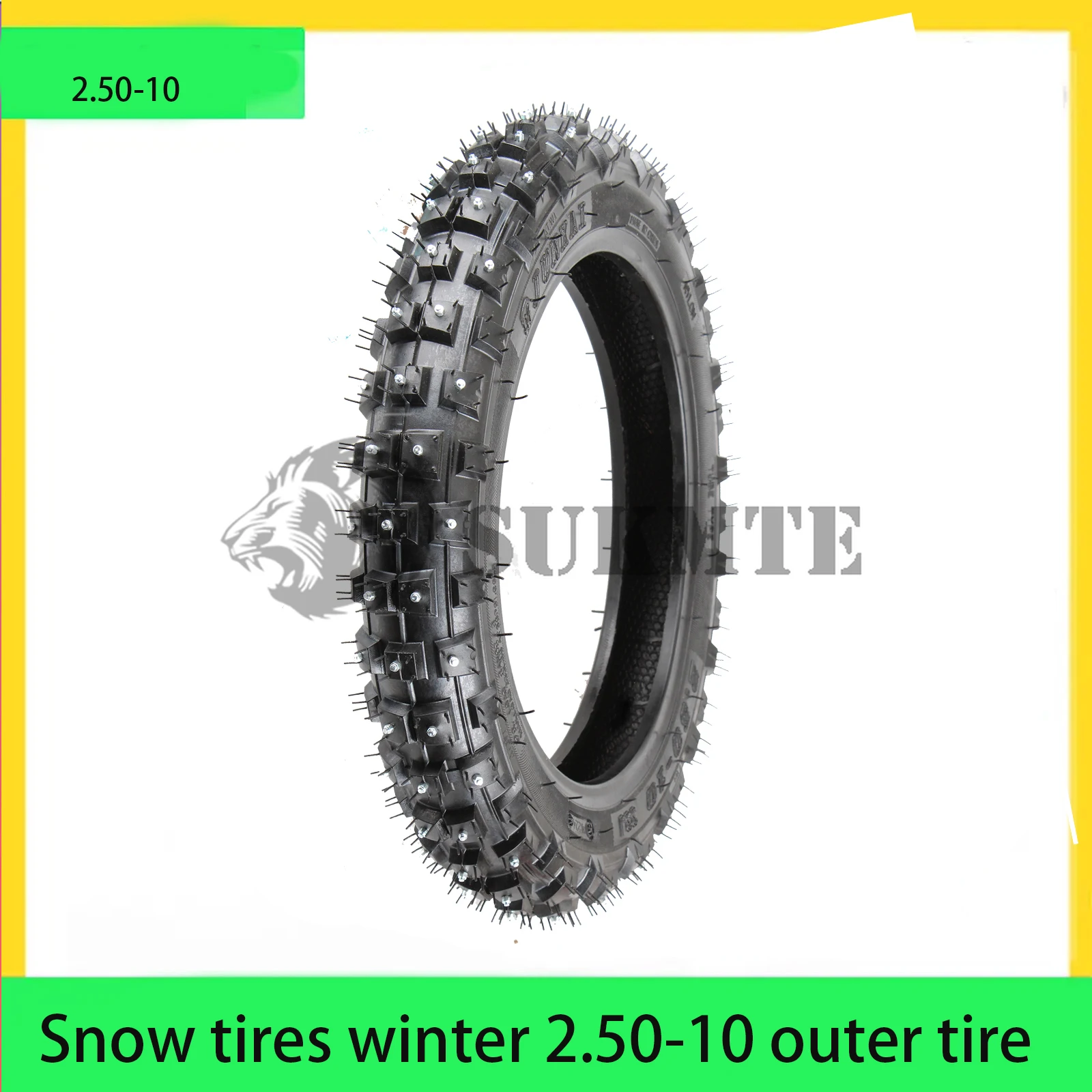 Snow tires winter 2.50-10 outer tire For Honda CRF50F Yamaha PW50 TTR50E Dirt Bike