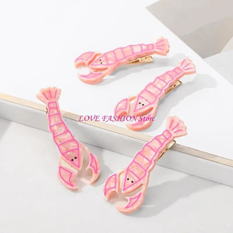 Lobster Design Hair Clip Hairpin Lightweight Acetate Hair Accessory for Women Y166