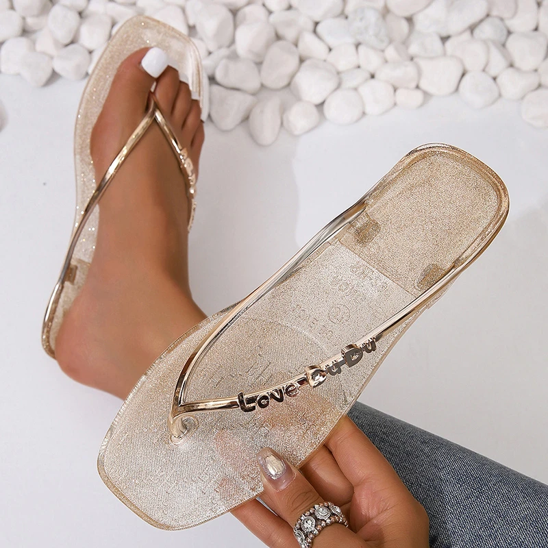 

Women Slippers Daily Solid Color Sandals Summer Fashion Sexy Flat Slippers Round Head Lightweight Women Shoes Slides Women