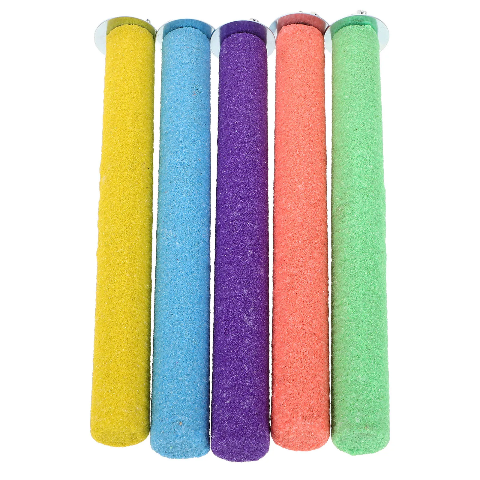 

10pcs Parrot Sanded Perch Bird Cage Stick For Nail Grinding Foot Circulation Sturdy Perch For Small Large Parrots Cockatiels