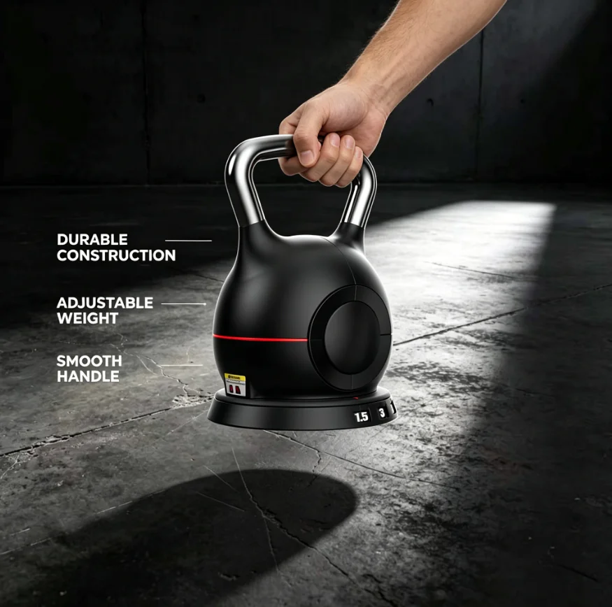Wholesale High Quality Stainless Steel Durable Eco-Friendly Portable 7 Design Adjustable Whole Body Competition Kettlebell Gym