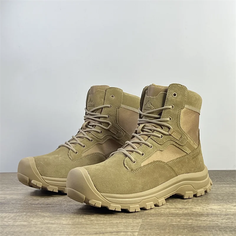 남성용 아웃도어 트레이닝 사막 부츠 스니커즈 남성용 아웃도어 캠핑 하이킹 트레킹 사냥 미끄럼 방지 신발 매우 좋음