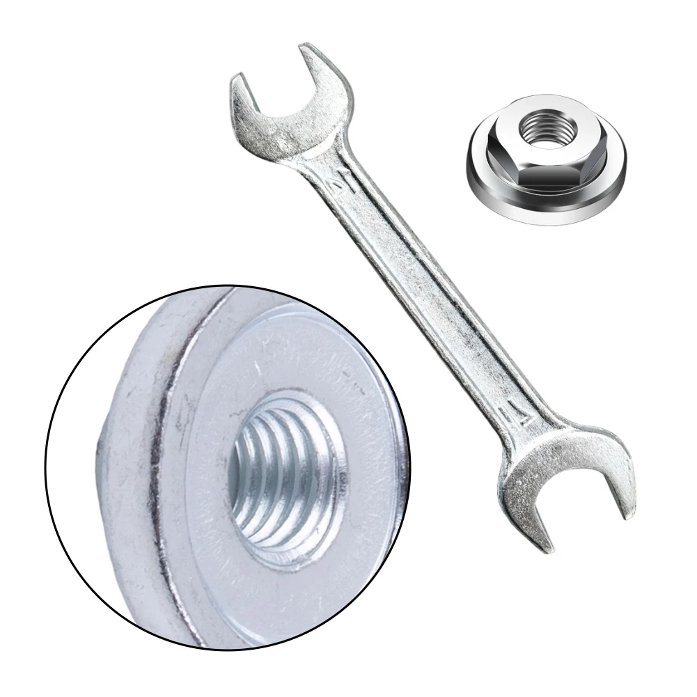100 Type Angle Grinder Stainless Steel Hexagon Nut Pressure Plate With Wrench Angle Grinder Tool Accessories
