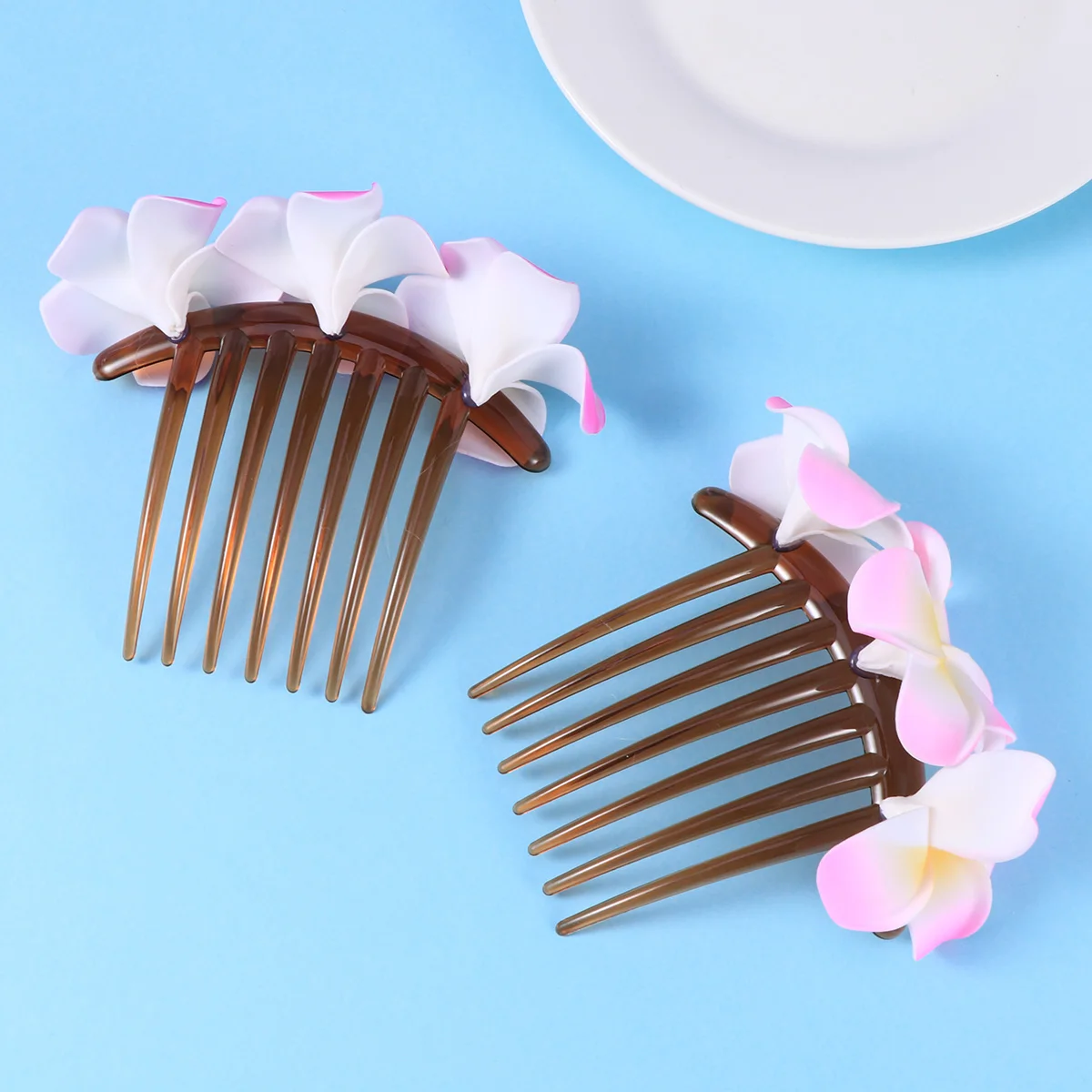 

Wedding Dress Pearl Flower Comb Woman Hair Clip Bridesmaids Clips Bridal Accessory