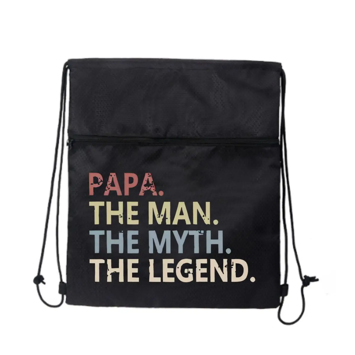 

Papa Man Myth Legend Title Art Спорт на открытом воздухе Тренажерный зал Сумка на шнурке Толстая веревка Баскетбол Футбол Большая вместимость