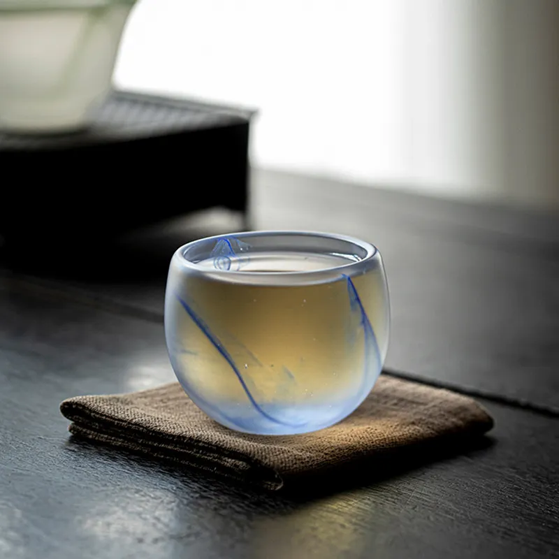 

Стеклянная чашка для чая Cx, из глянцевого хрустального стекла, для чайной церемонии кунг-фу, персональная чашка для пуэра.