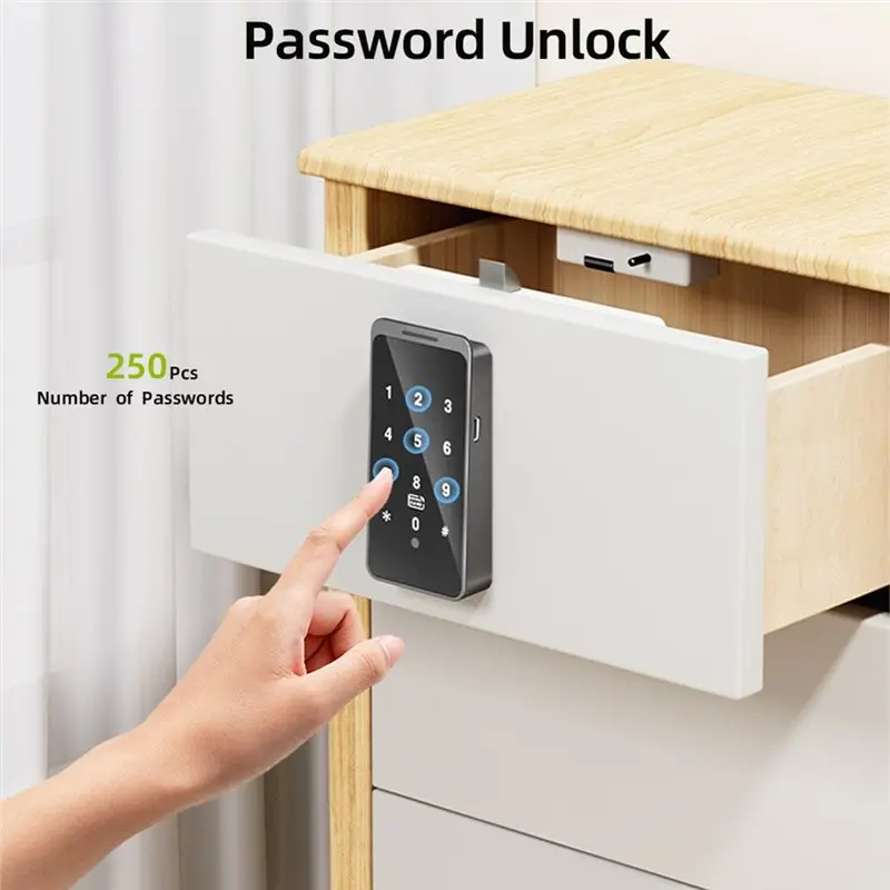 [LXYA68Z!] Cabinet Locks Electronic Combination Locks Smart Touch-Sensitive Locks For File Cabinets Office Home Wardrobe