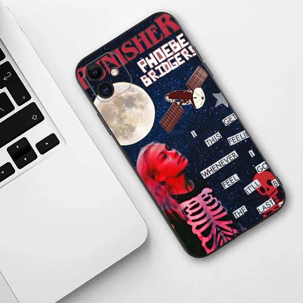 Punisher Phoebe Bridgers  Phone Case For iPhone 15,14,13,12,11,Plus,Pro Max,XS,X,XR,SE,Mini,8,7 Soft Silicone Cover