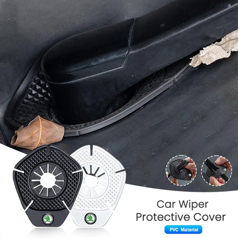 Car Windshield Wiper Arm Hole Protective Cover For Skoda Octavia Kodiaq Fabia Rapid Superb A5 A7 2 Kamiq Karoq