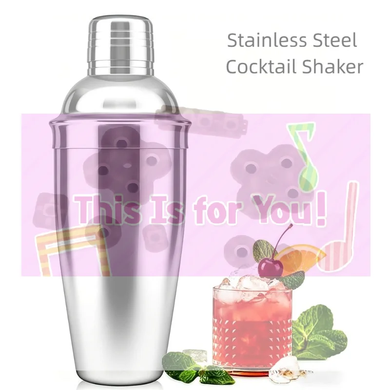 【MA】1Pcs Wine Martini Shaker Stainless Steel Cocktail Shaker For Bartender Drink Party Bar Tools 250ML/350ML/550ML/750ML
