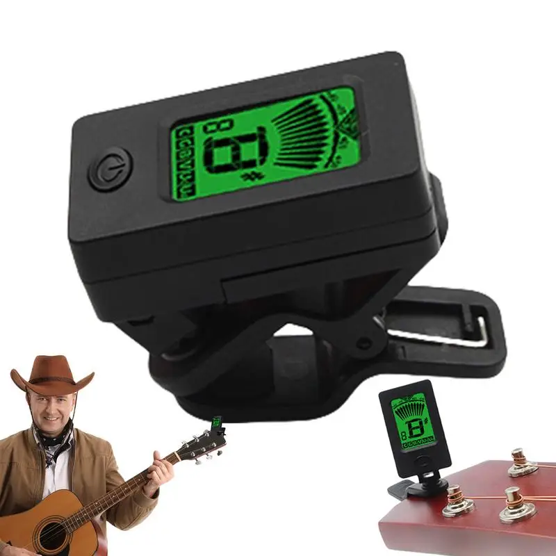 Violin Tuner LCD Display Musical Instrument Tuner Quick Accurate Instruments Tuning For Acoustic Guitars & Electric Guitars