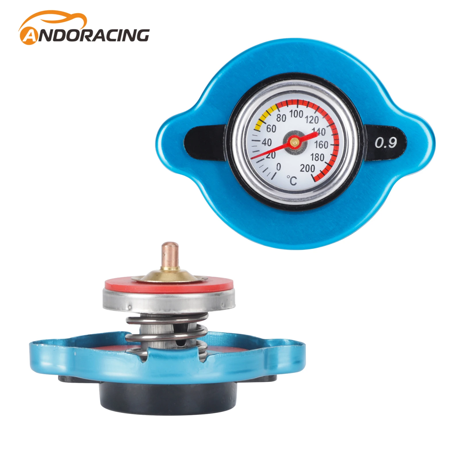 

1Pcs Universal 0.9 Stainless Thermo Radiator Cap Tank Cover Water Temperature Gauge For Excavator Other Machinery Utility Safe