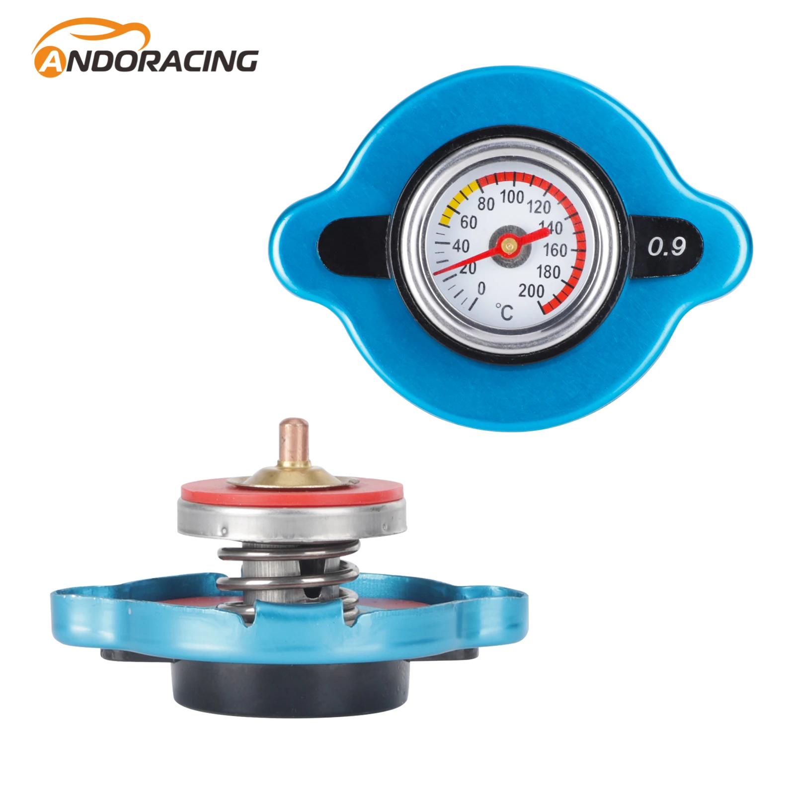 1Pcs Universal 0.9 Stainless Thermo Radiator Cap Tank Cover Water Temperature Gauge For Excavator Other Machinery Utility Safe