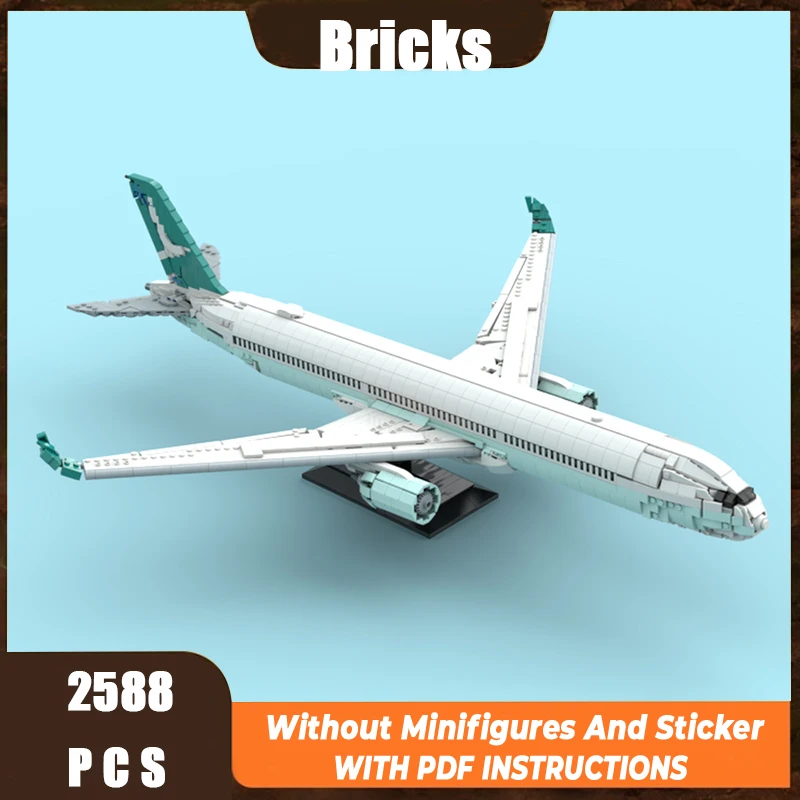 

Exquisite New Product MOC Jizhong Aviation Model Airbus A350-1000 Technology Modular Children's Toy Gift DIY Assembly Set