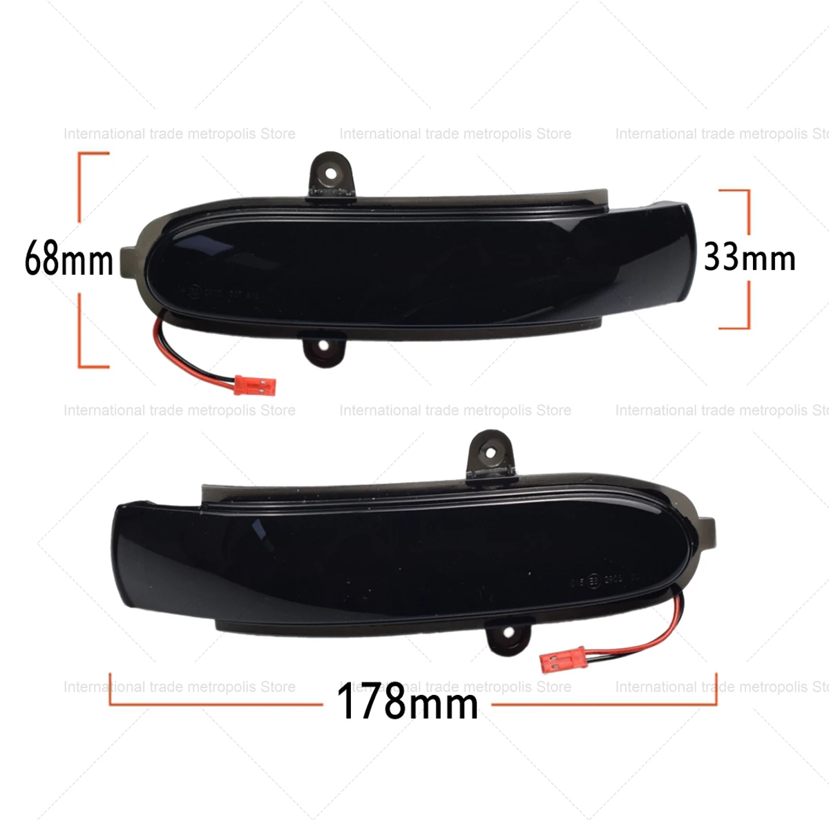 

Динамический светодиодный указатель поворота для Mercedes Benz C-Class W203/S203/CL203 2000-2007, боковое зеркало (2 шт.)