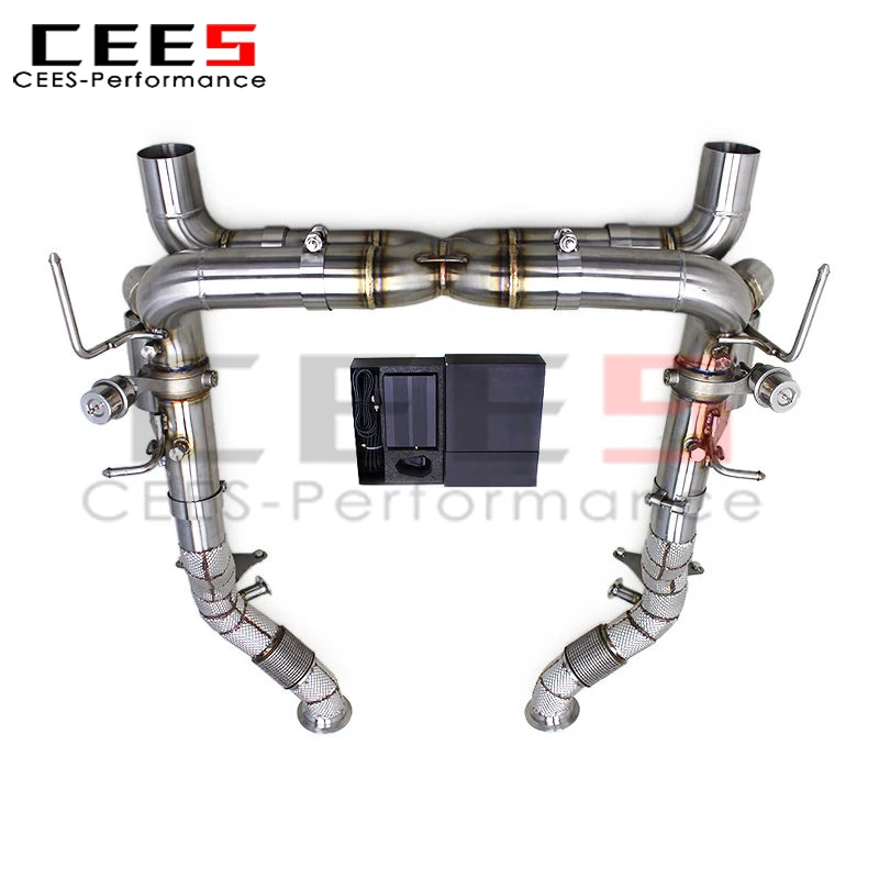 

Выхлопная система Cees Catback с глушителем для Ferrari F8 Spider/Tributo V8 3.9T 2019+ из нержавеющей стали SS304 с вакуумным клапаном, без катализатора, без даунпайпа