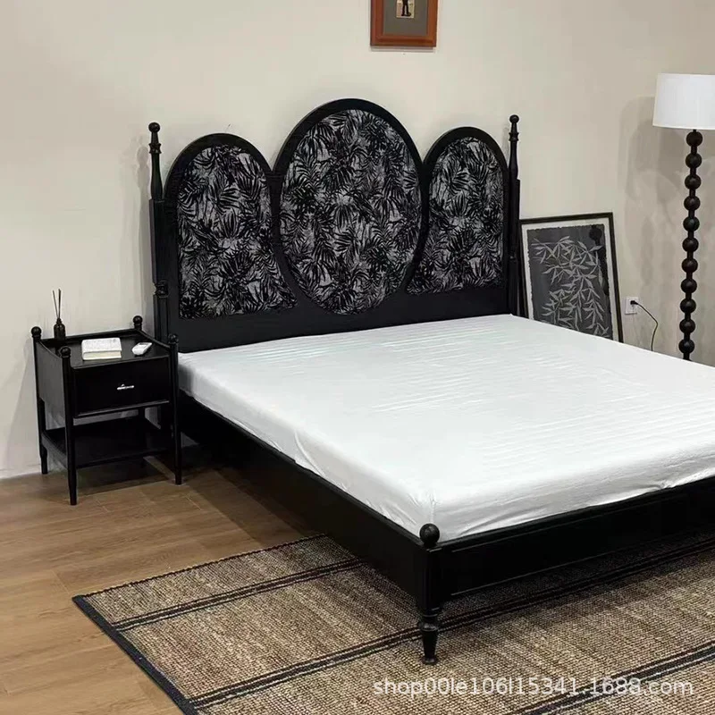 

Fuzhonggu master bedroom 1.51.8 hotel homestay factory direct home black double bed