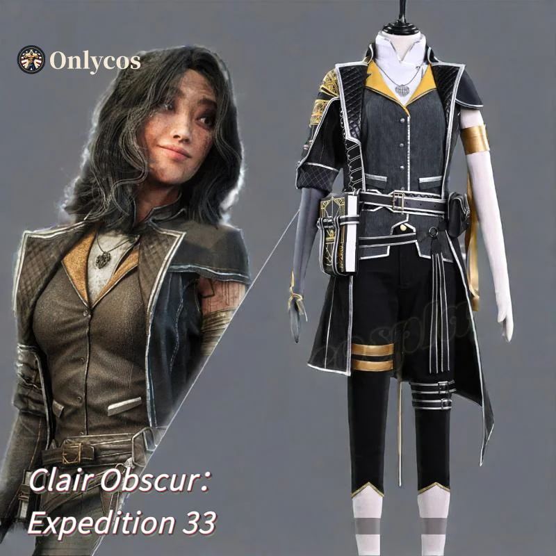 Women'sClair Obscur: Expedition 33 Lune Halloween Costume مجموعة كاملة من ملحقات الدعائم الموحدة لحفلات الكرنفال