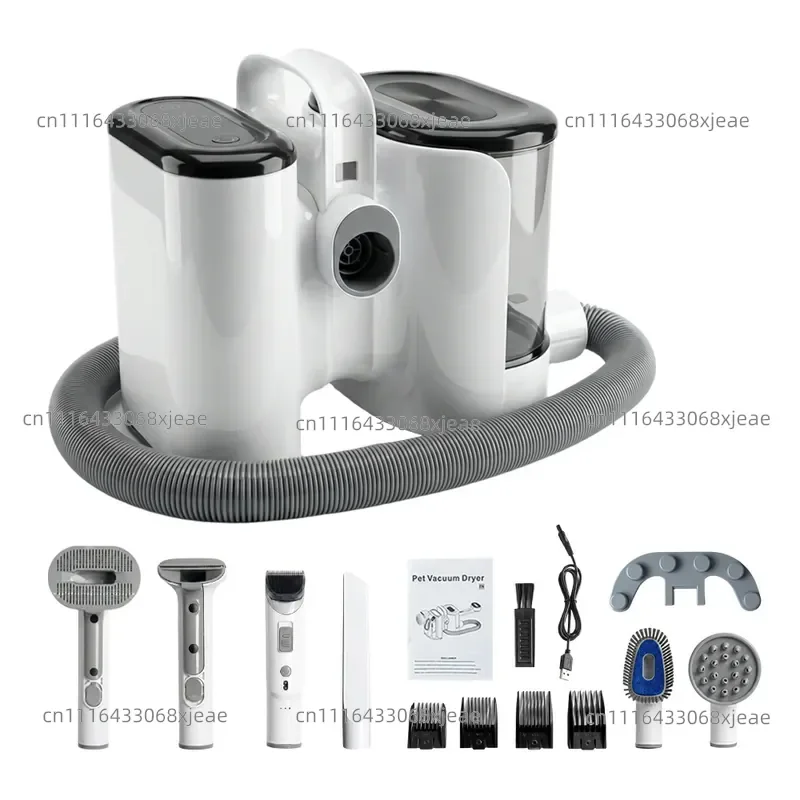Pet multi-functional combination hair trimmer, hair suction device, beauty shaving, trimming, cleaning, suction and blowing