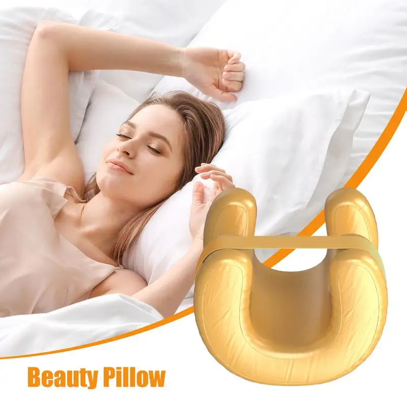 Massage Pillow For Face Up Ergonomic Foam Beauty Pillow Maintaining Soft Breathable Cervical Neck Support Sleeping Pillow For