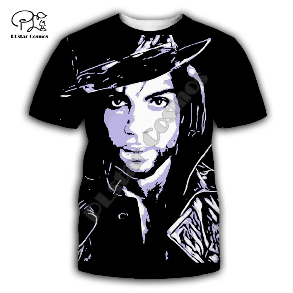 Plstarコスモス人気歌手王子ロジャースネルソン紫3 3dprint夏カジュアルおかしいtシャツ半袖ユニセックス男性/女性A4