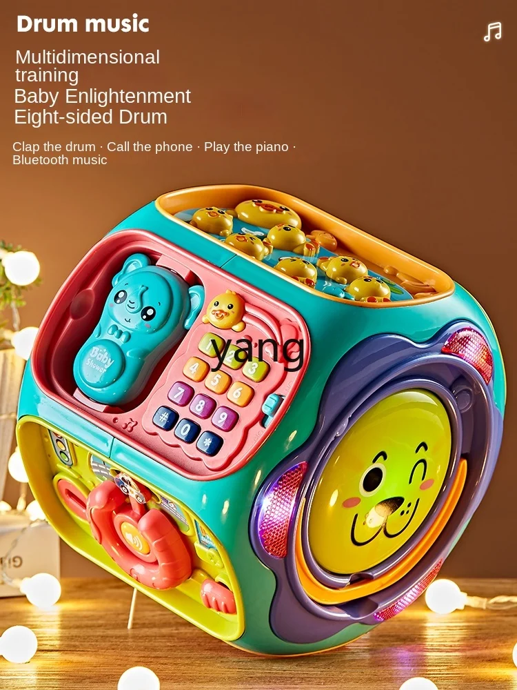 CX Baby Music Drum Children's Pat Early Education Puzzle 0-1 Year Old 6-12 Months Baby Toys