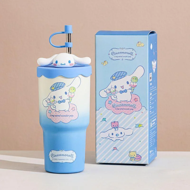 

Sanrio Cinnamoroll Vacuum Cup Cartoon 500Ml Thermal Cup Anime Outdoor Insulated Mug Cute Girl Gift Kawaii Children