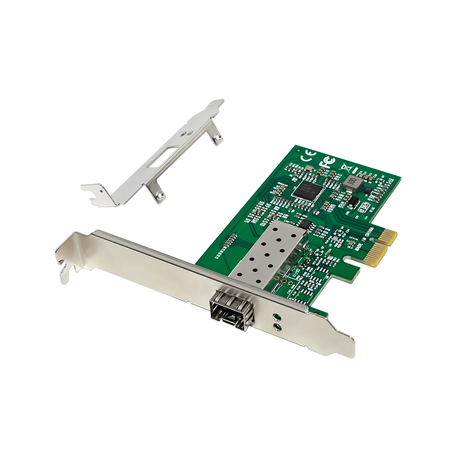 SUNWEIT サーバーネットワークインターフェース ST7390 PCIe x1 I210 シングル-1GbE SFP サーバーNIC