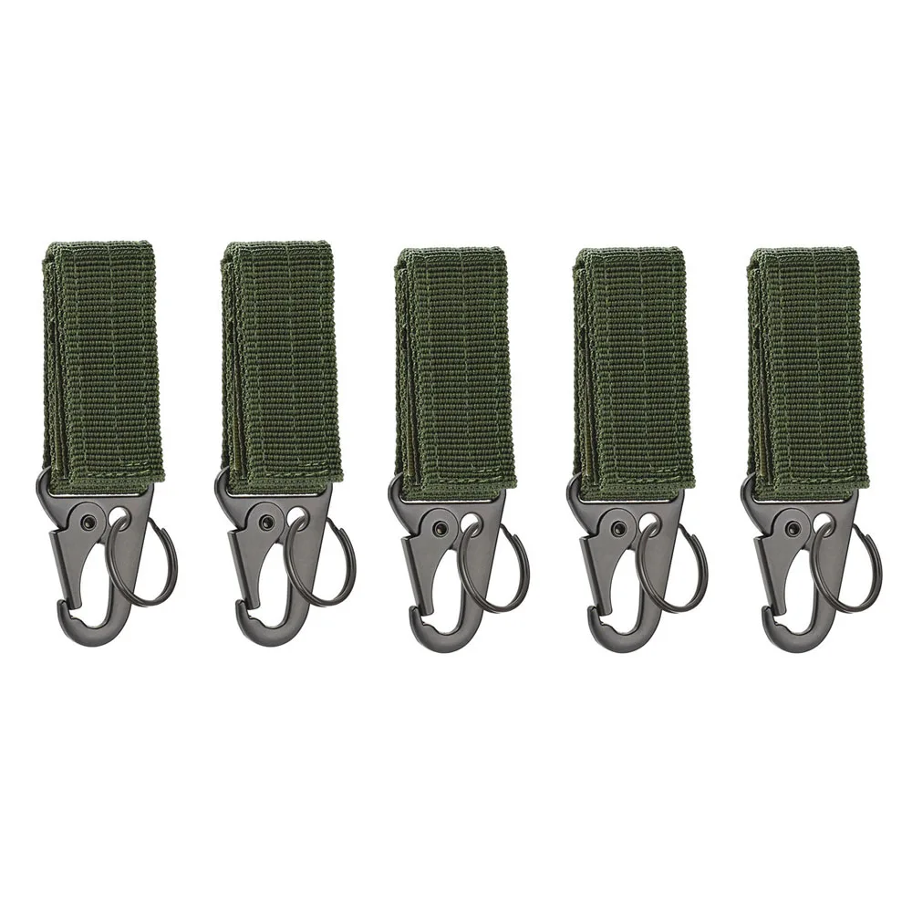Karabiner Hochfester Nylon-Schlüsselhaken MOLLE Gurtband Schnalle Hängesystem Gürtelschnalle Hängendes Camping-Wanderzubehör