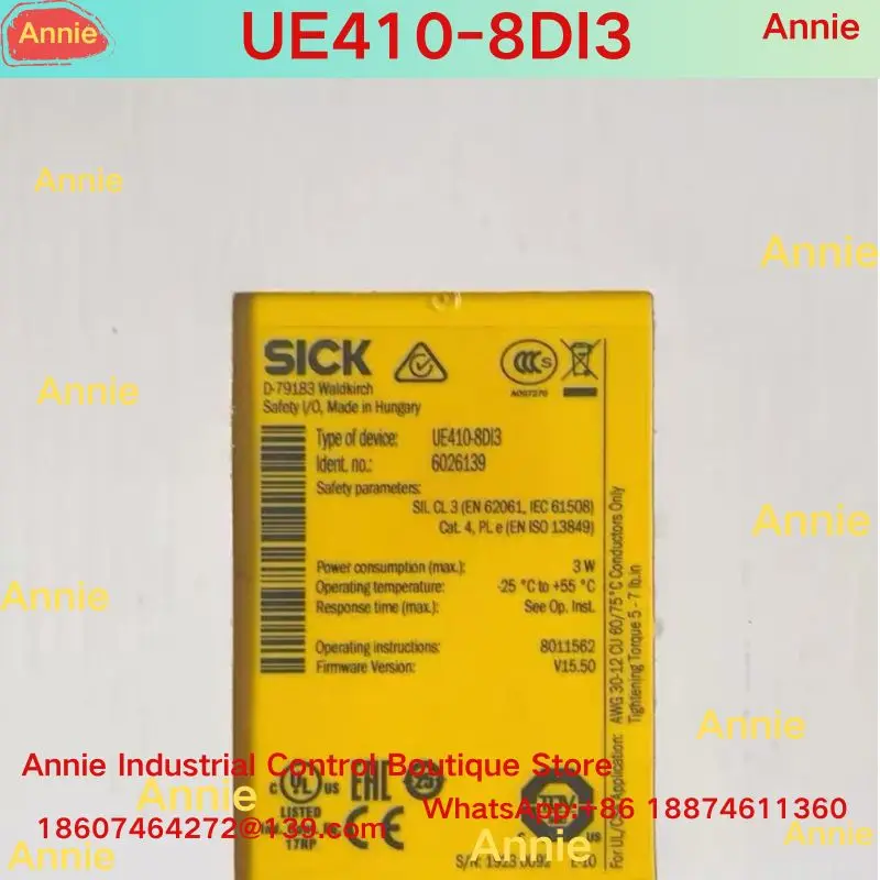 

Совершенно новое реле безопасности 6026139 UE410-8DI3