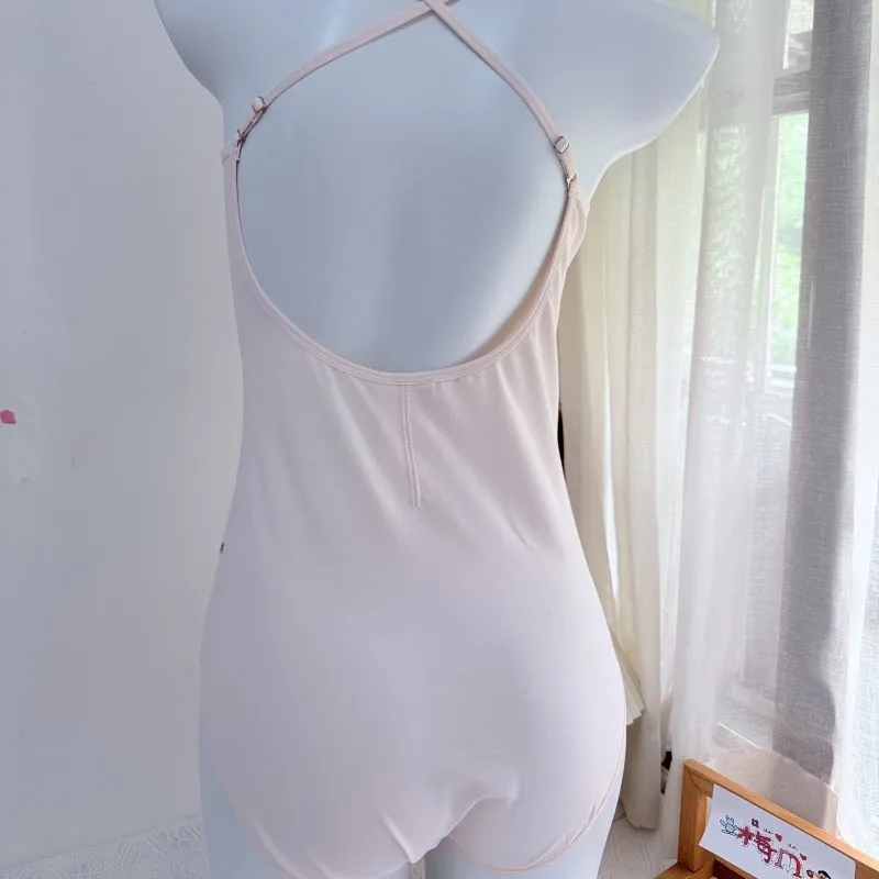 Men's Camisole Training Dance Wear Lycra Cotton Blue Pink With Convex Pouch Bodysuit Ballet Gymnastics Leotards Outfit