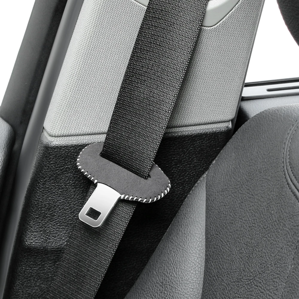 Car Seat Belt Buckle Clip Protector leather for Chevrolet Cruze Equinox Captiva Camaro Impala GMC Terrain TRAX Aveo Sonic Orland