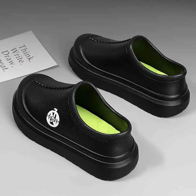 Winter Shoes New Warm Wear Resistant Chunky Sole High Quality Work Men Plush Thickened House Luxury Padded Fur Cotton Slippers