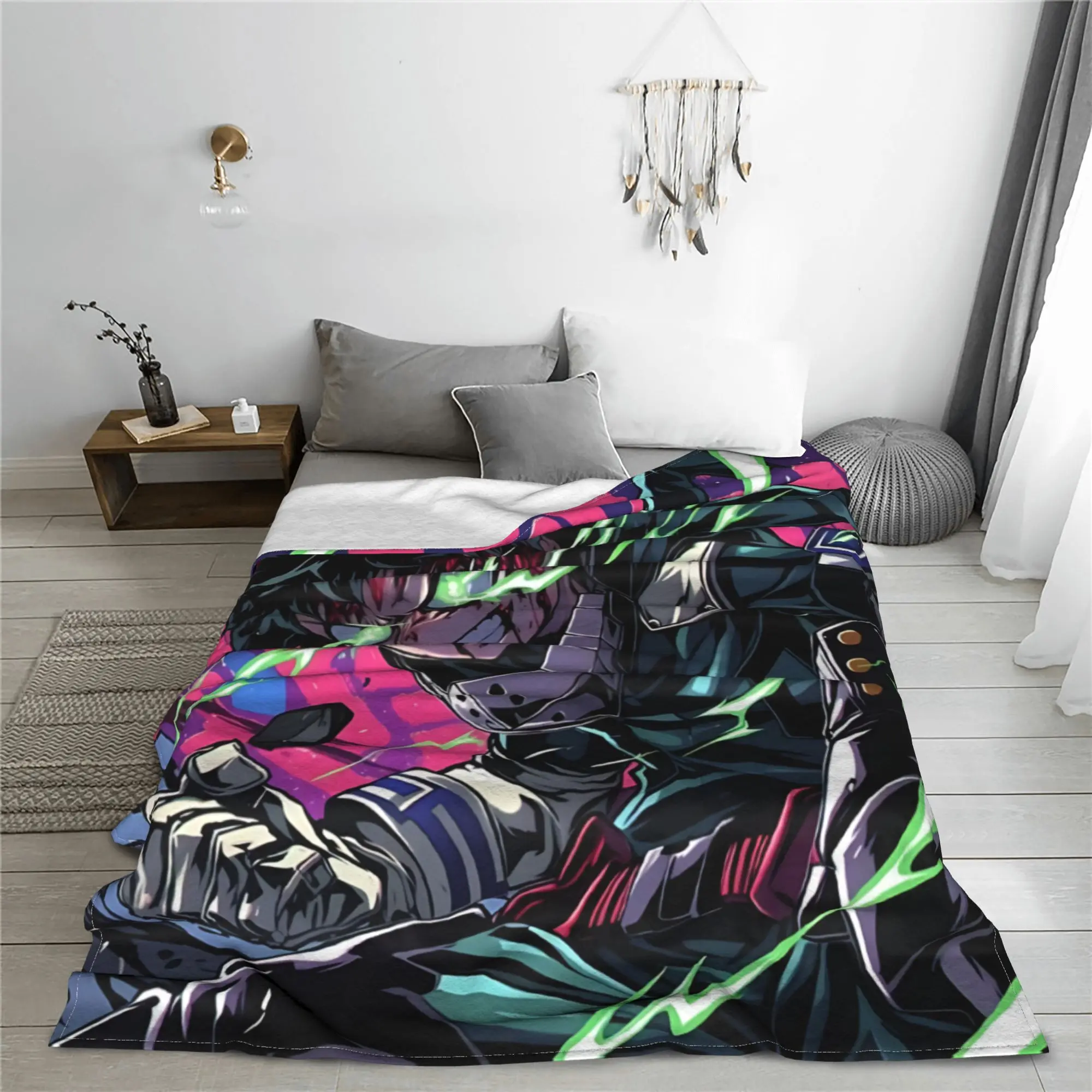 1PC Izuku Midoriya  Winter Blankets for Adults Bedding Home Interior Sofa Knee