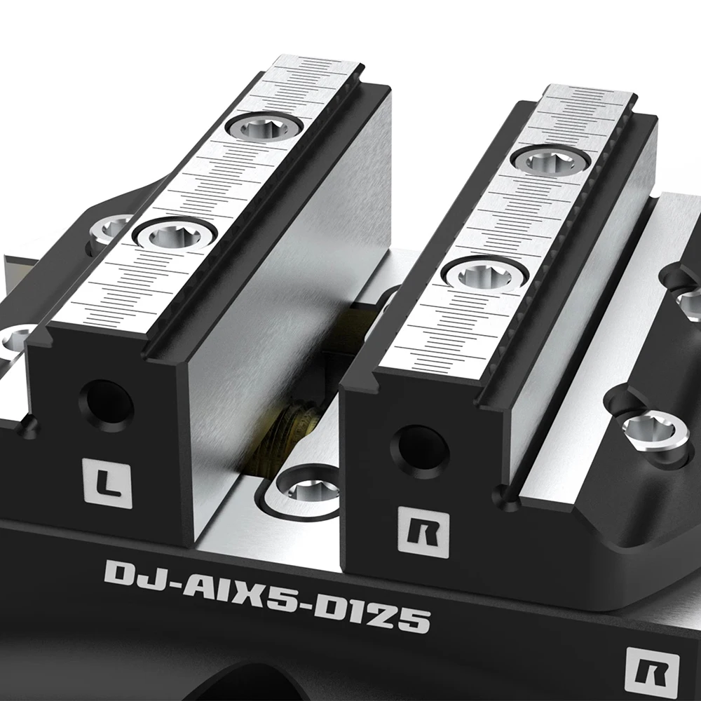 4/5 Axis CNC Self-Centering Disc Vise - 0.02mm Precision, 150Nm Torque, Hardened Alloy Steel DJ-AIX5-D125
