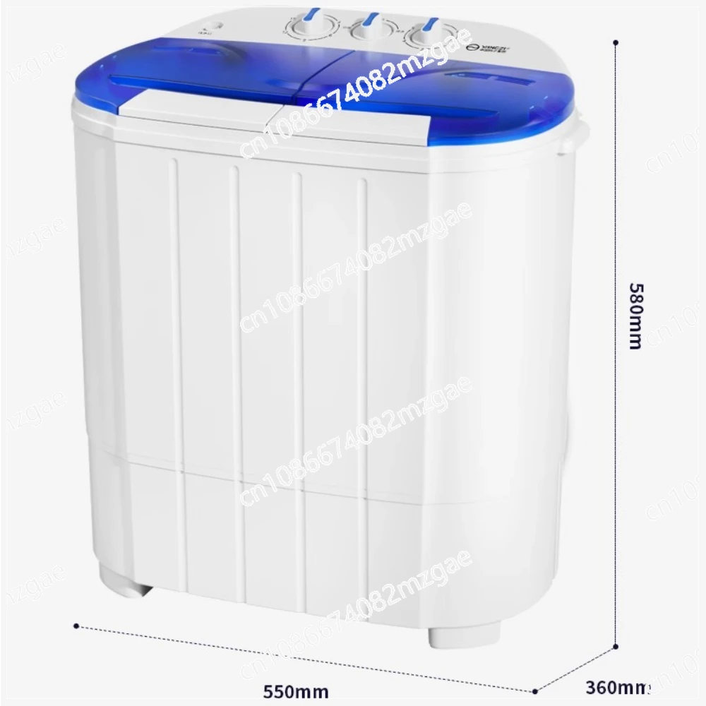 

Dormitory household washing machine small quick drying double bucket elution dual-purpose baby underwear mini washing machine
