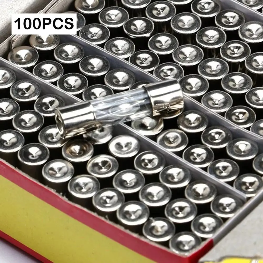 

New 5*20mm Glass Tube Fuses 250V 0.2A-20A Glass Fuse Boxed Electrical Accessories