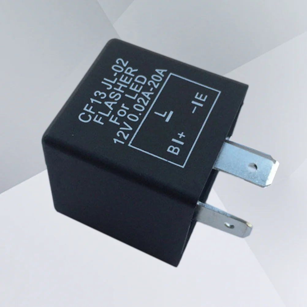 

3-Pin LED Flasher Relay Cf13 Jl02 Adjustable Car Turn Signal Hyperflashing Auto LED Car Supplies