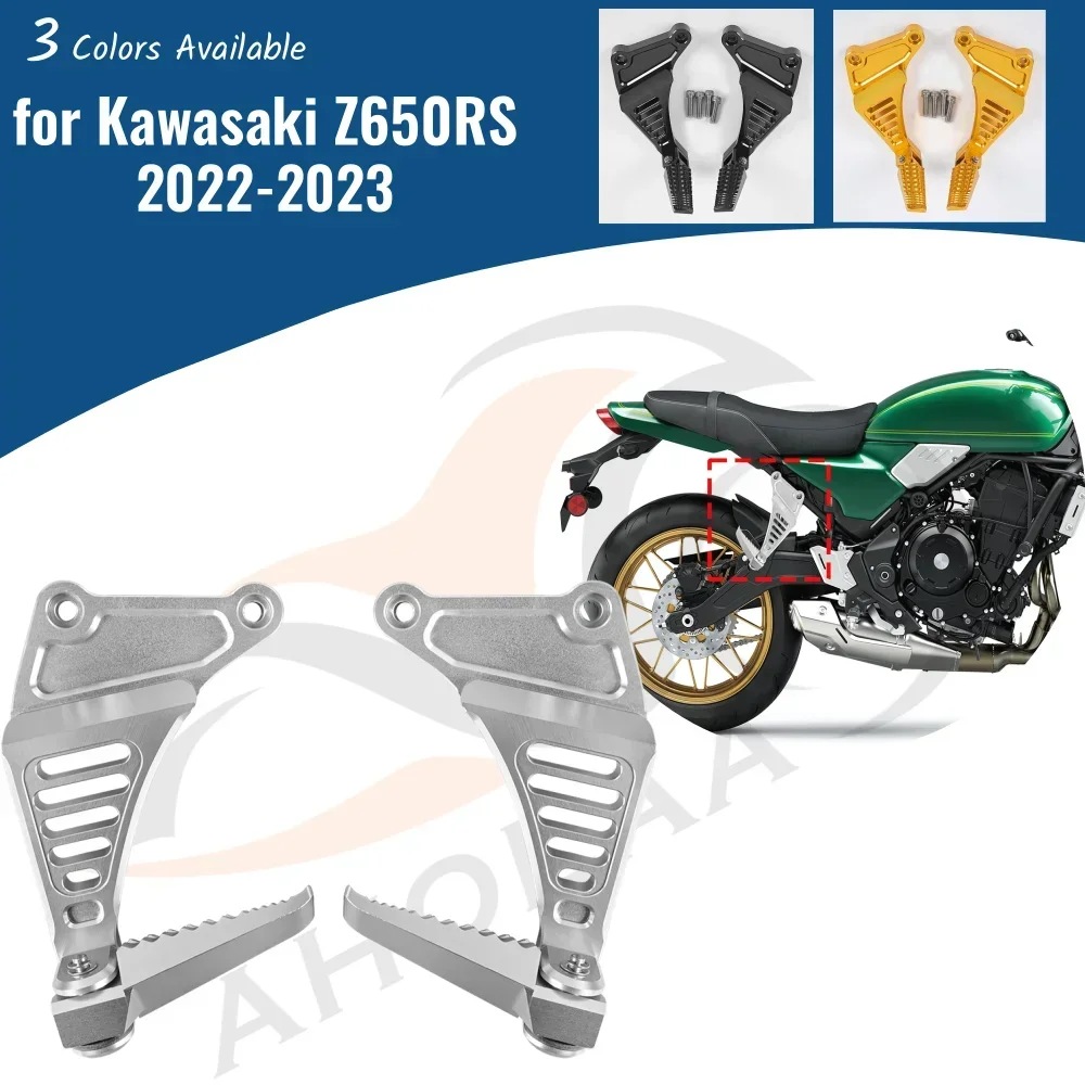 

For Kawasaki Z650RS 2021-2024 Rear Front Footrest Foot Pedal Peg Motorcycle Left Right Bracket Foot Rest Z650 RS Accessories