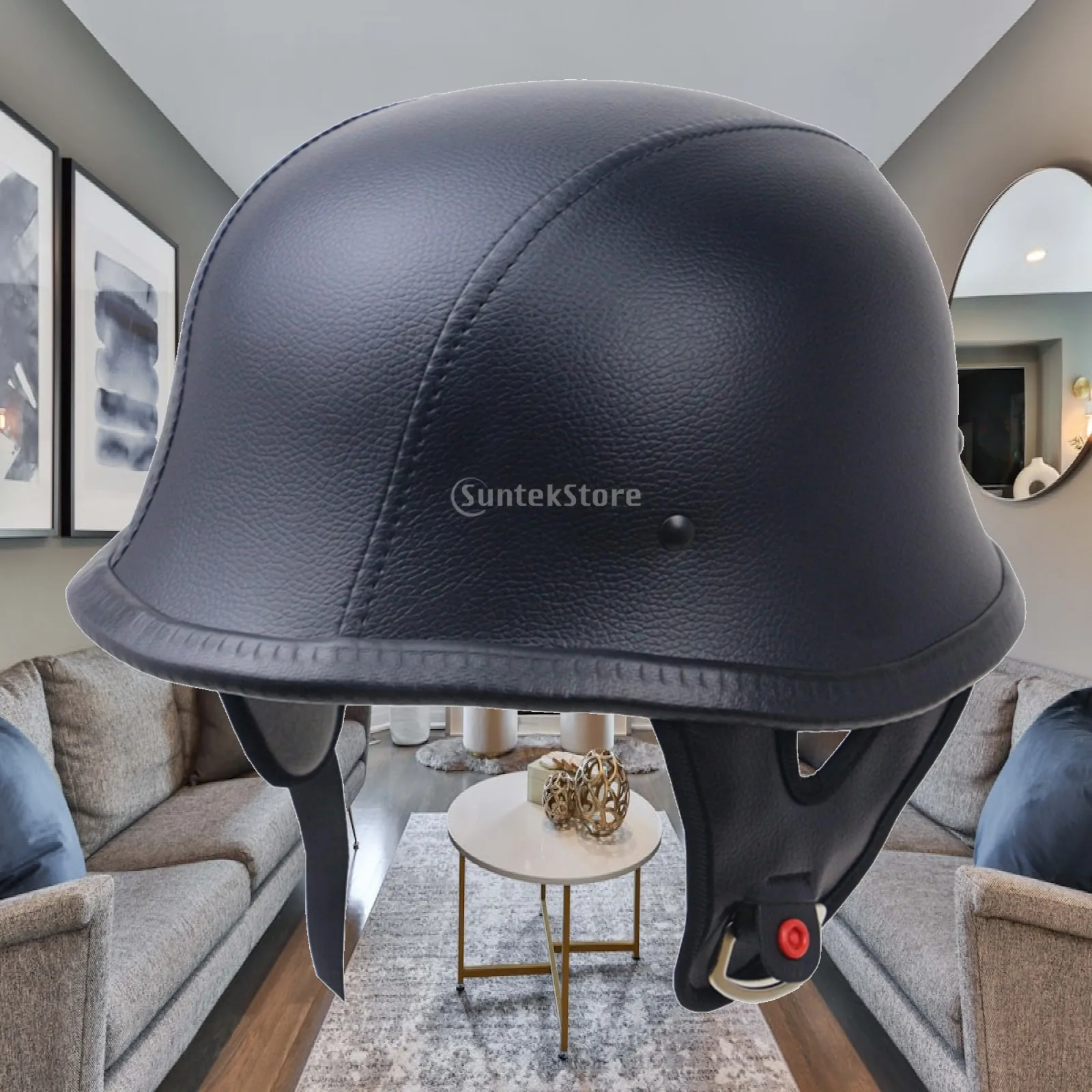 Timeless Racing Headgear Motorcycle Helmet with Double Loop Buckle for Comfortable City Commute