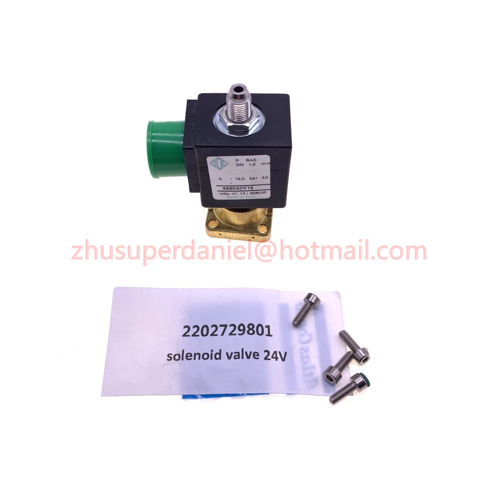 2pcs/lot genuine 2202729801 ODE brand solenoid valve 24V for AC air compressor parts