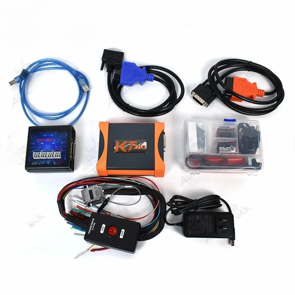 مبرمج KT200 ECU لصيانة وحدة التحكم الإلكترونية وإزالة رمز DTC/OBD2 Obd/BOOT/BDM/JTAG للقراءة والكتابة/بروتوكولات متعددة