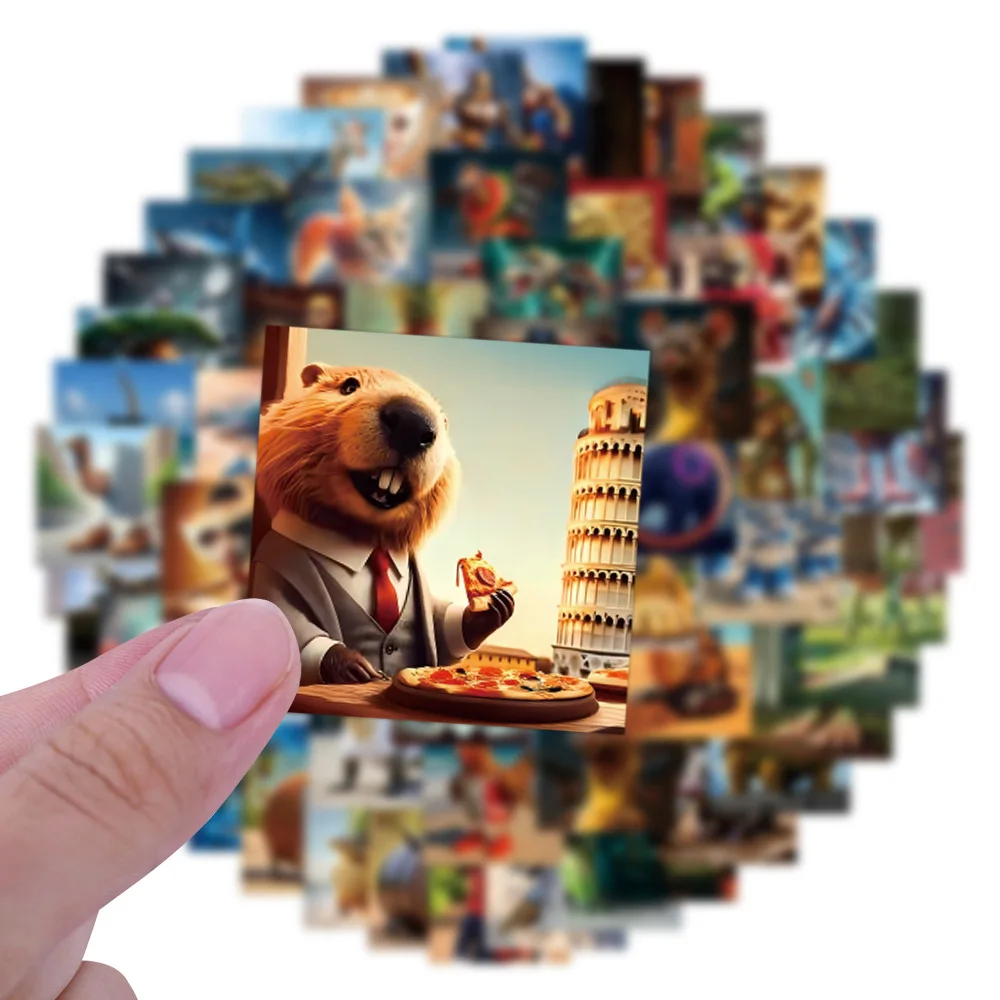 80 個漫画アメリカの山と海の落書き装飾文具ハンドアカウント水カップコンピュータステッカー