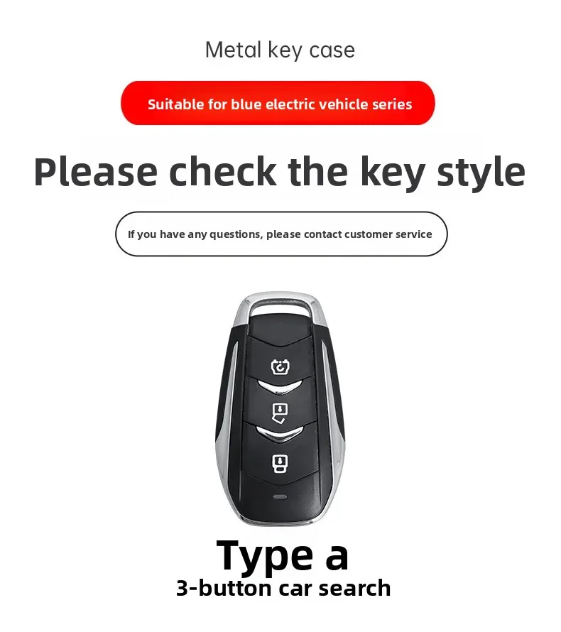 Car Zinc Alloy Leather Car Key Case Cover Holder For Dongfeng fengguang Seres Evolute i-Space i-Pro Landian E5 Accessories